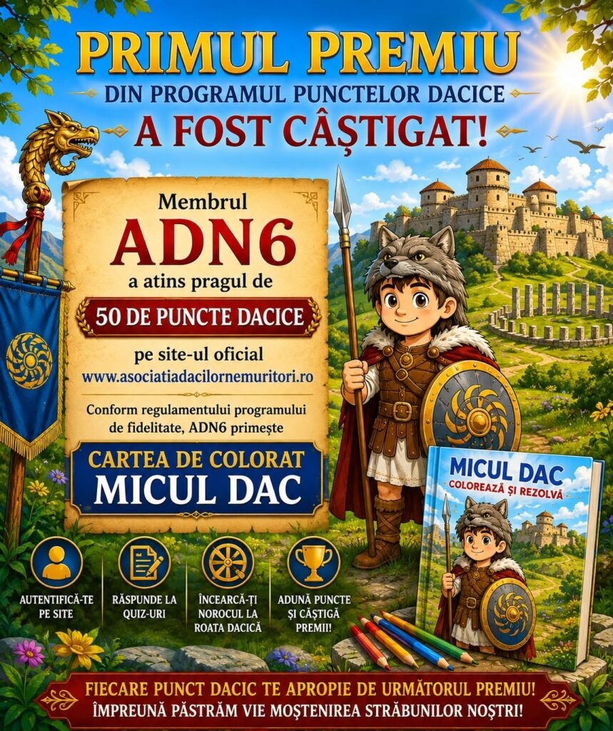 Primul premiu acordat în Programul Punctelor Dacice