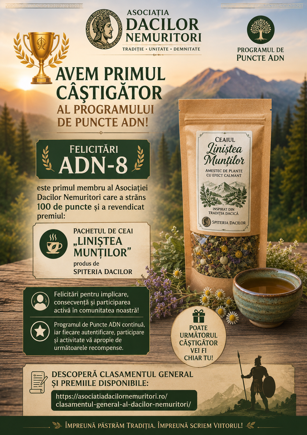 Avem primul câștigător al Programului de Puncte ADN